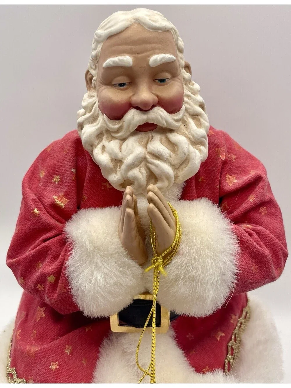 Possible Dreams Clothique Pray For Peace 2000 Musical Praying Santa #713272
